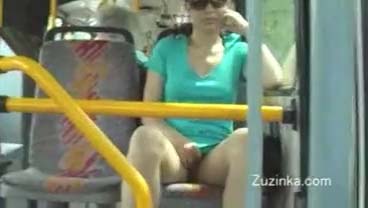 Watch video Zuzinka upskirt on a bus